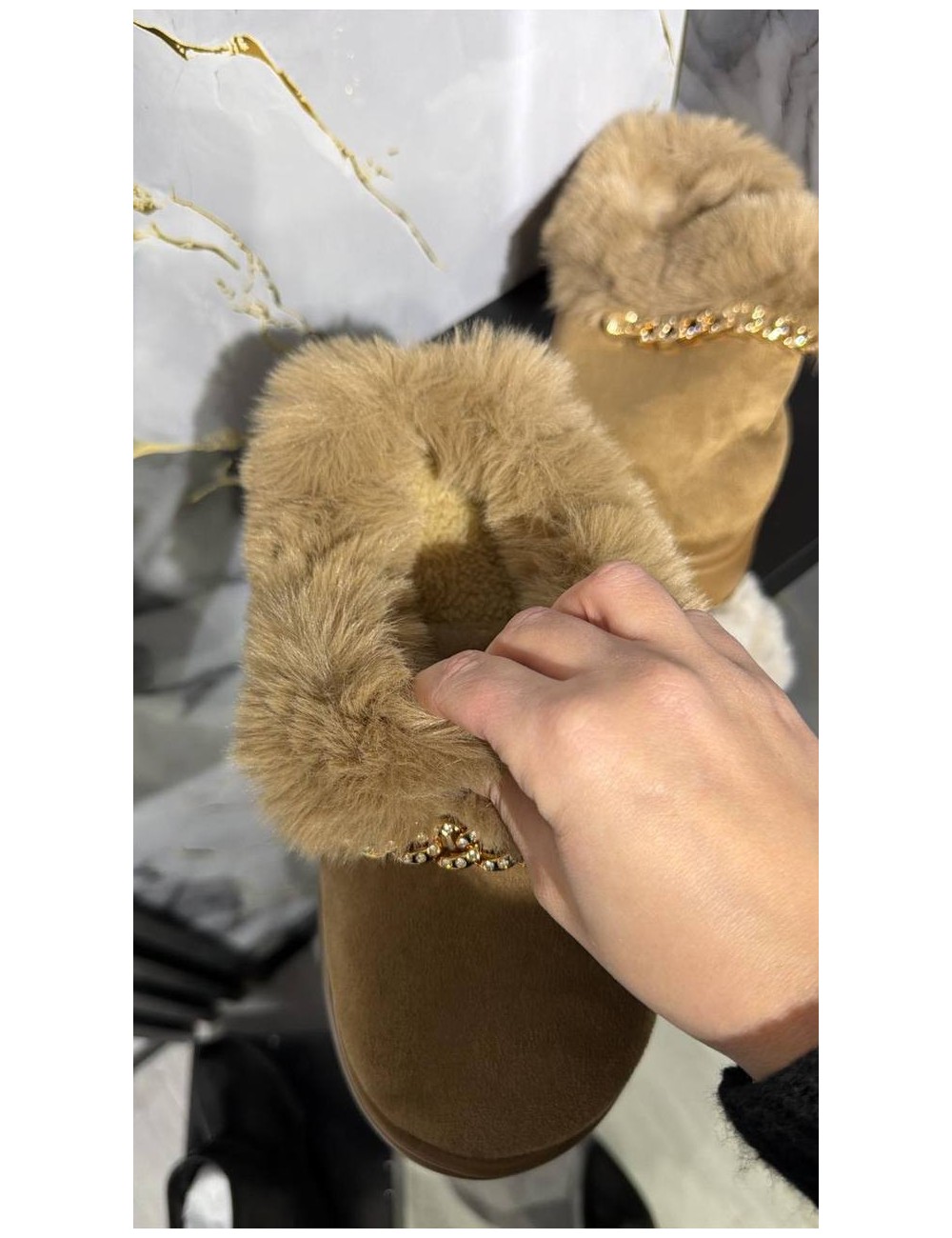Ciabatte con pelliccia