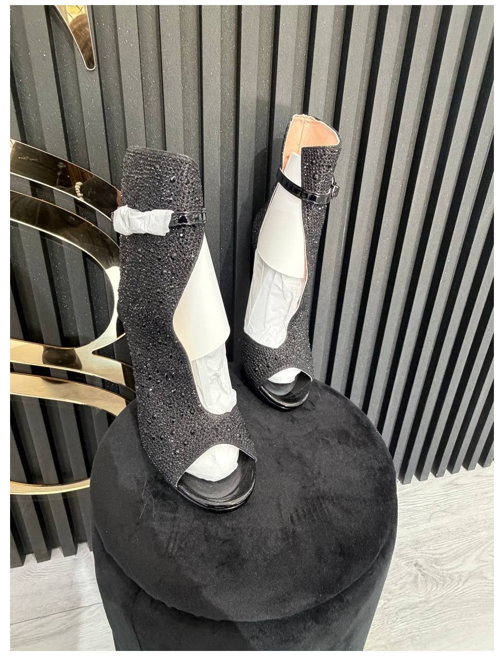 Tronchetto alto brillantinato