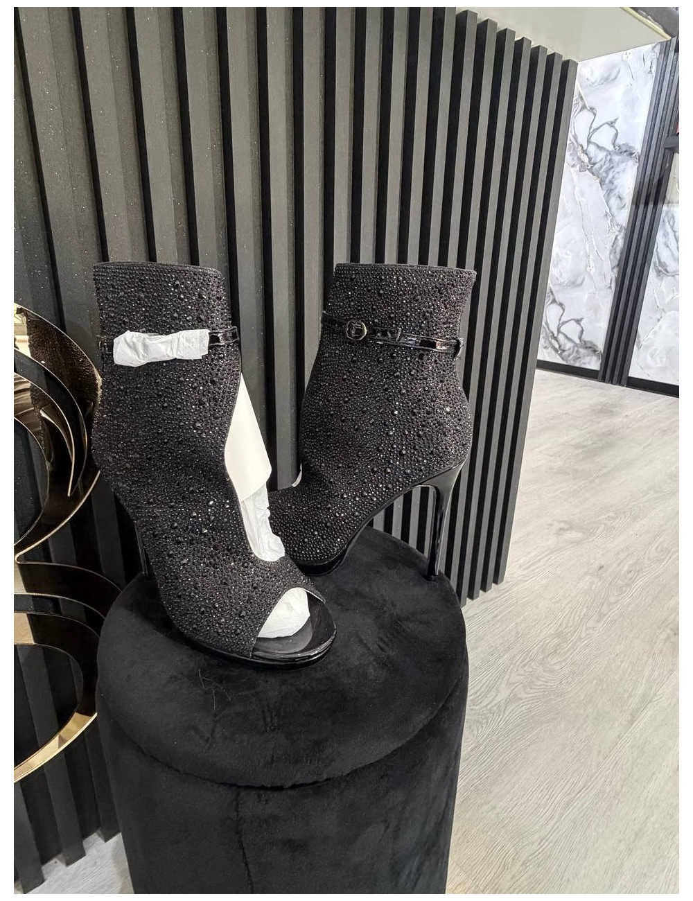 Tronchetto alto brillantinato