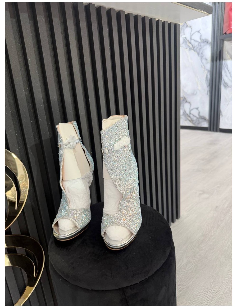 Tronchetto alto brillantinato