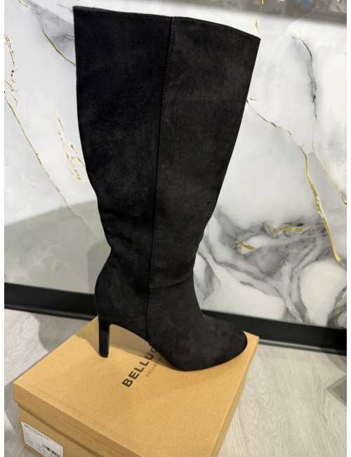 Stivale nero scamosciati