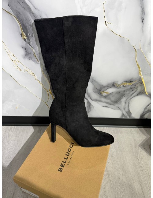 Stivale nero scamosciati