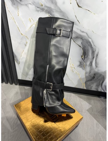 Texano Alto in pelle