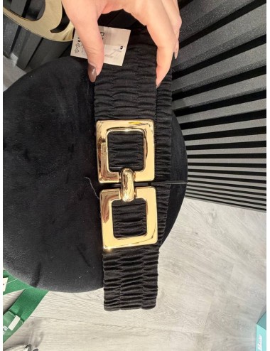 Cintura elastica con cinturino oro