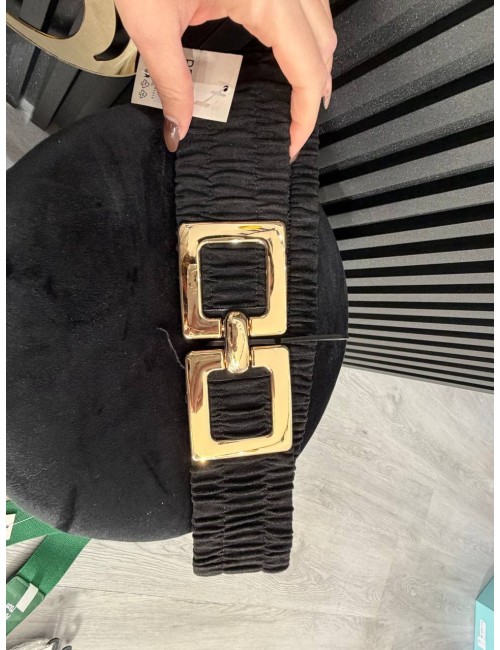 Cintura elastica con cinturino oro