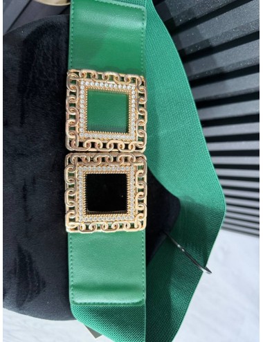 Cintura elastica con cinturino oro