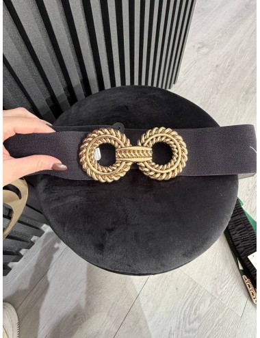 Cintura elastica con cinturino oro