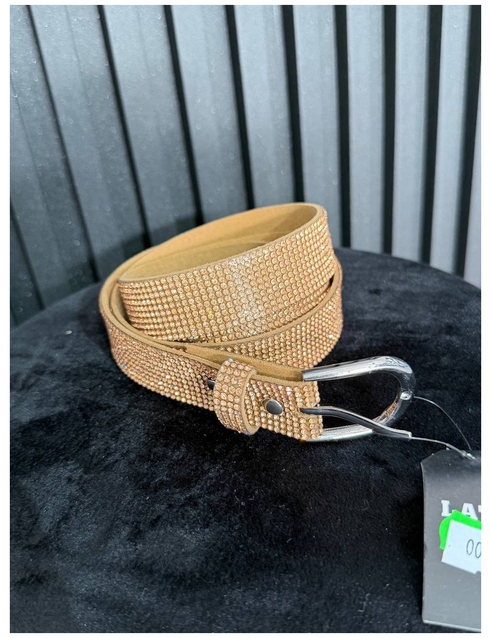 Cintura larga brillantinata