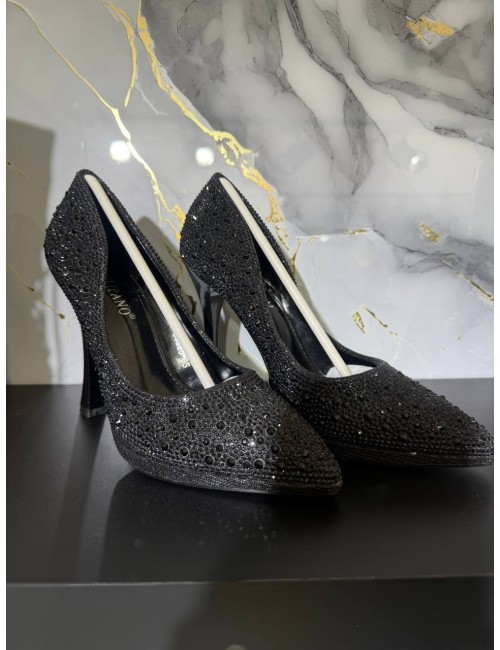 Décolleté  Nero Brillantinato