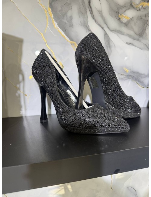 Décolleté  Nero Brillantinato