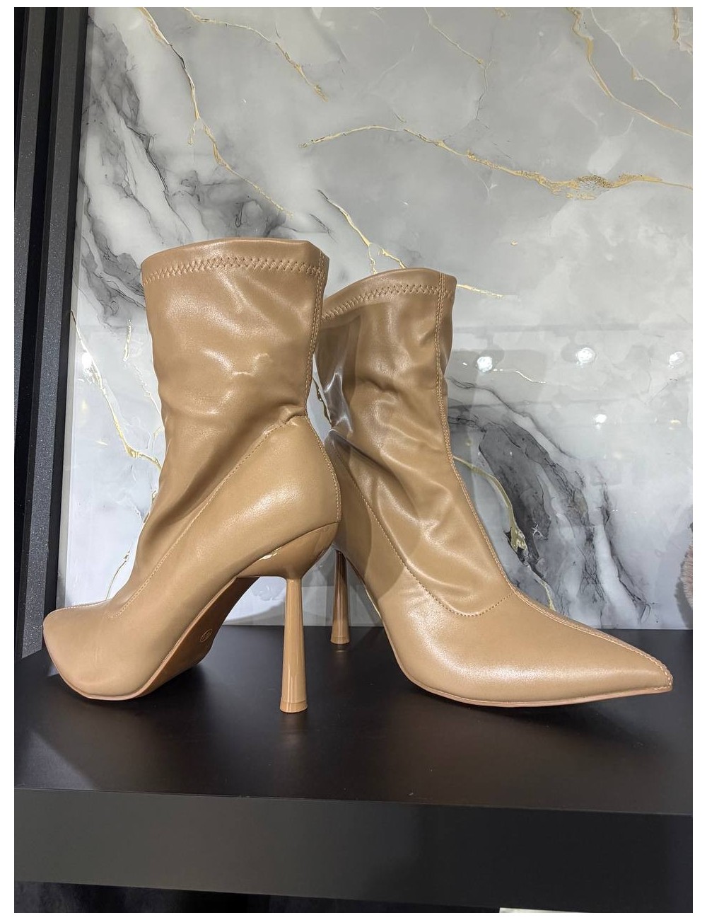 Stivaletto Khaki in pelle