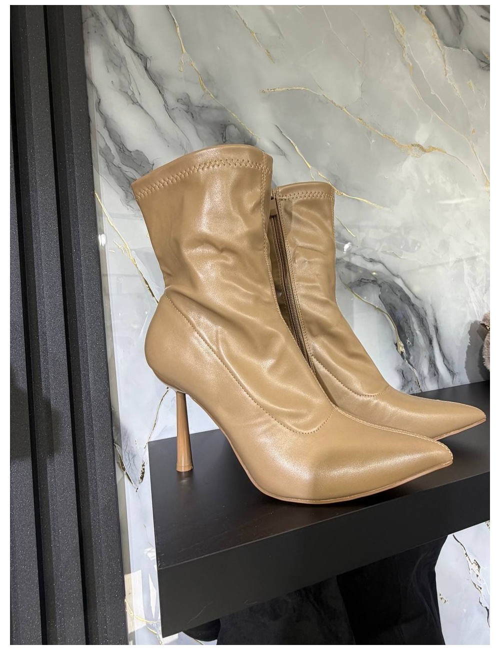 Stivaletto Khaki in pelle