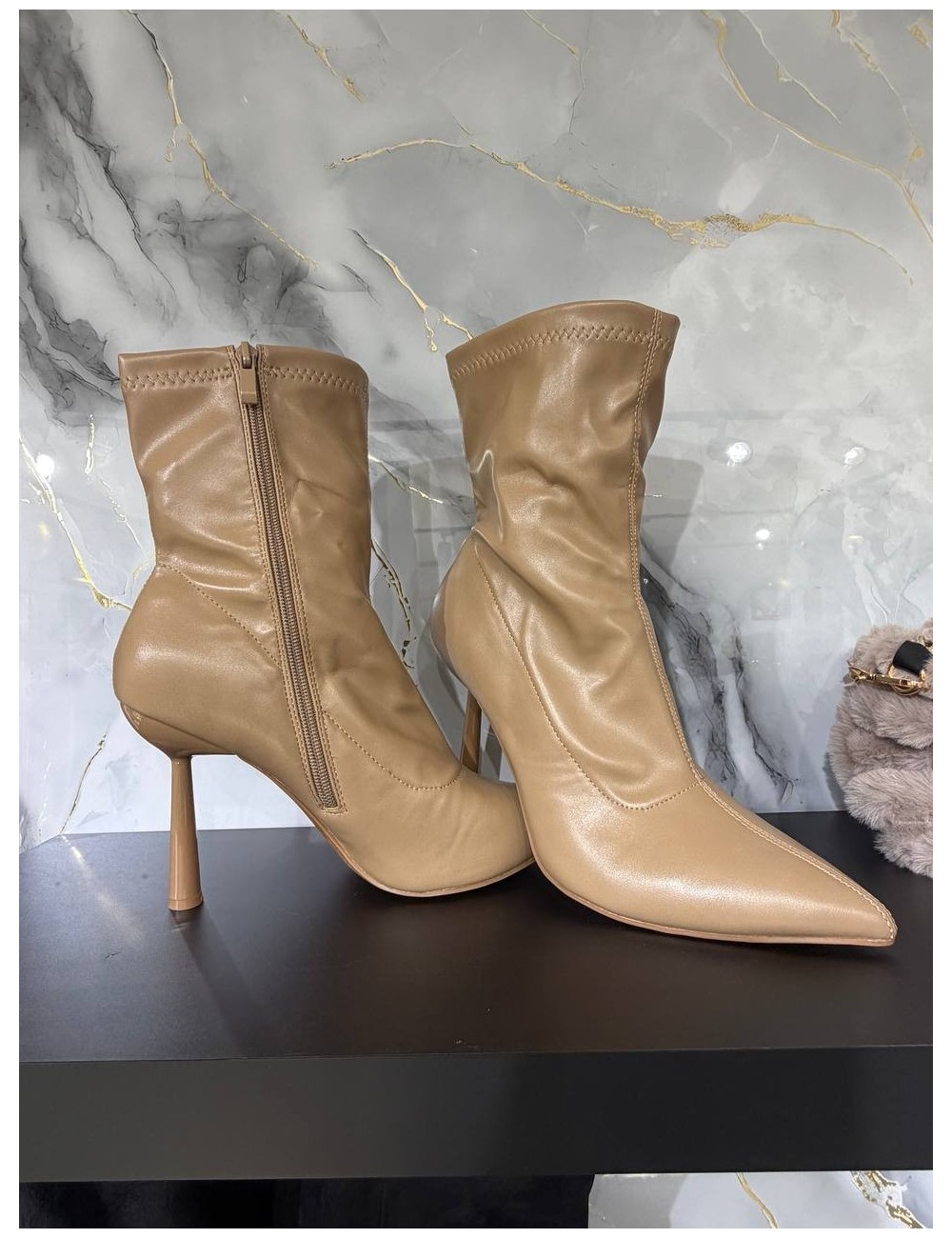 Stivaletto Khaki in pelle