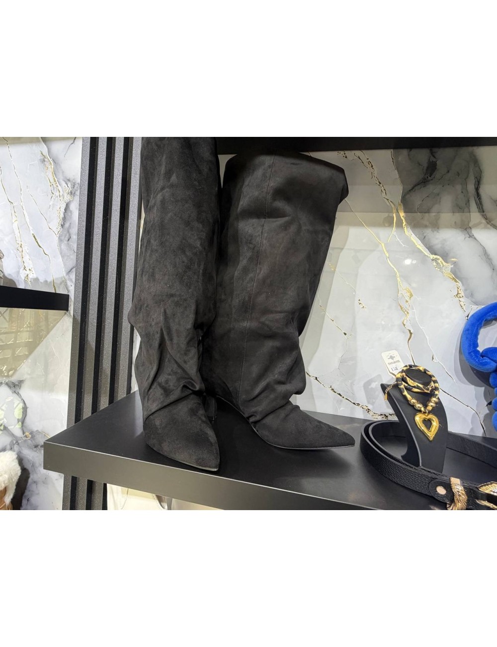 Stivale Alto in camoscio