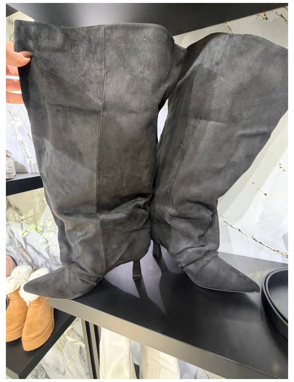 Stivale Alto in camoscio