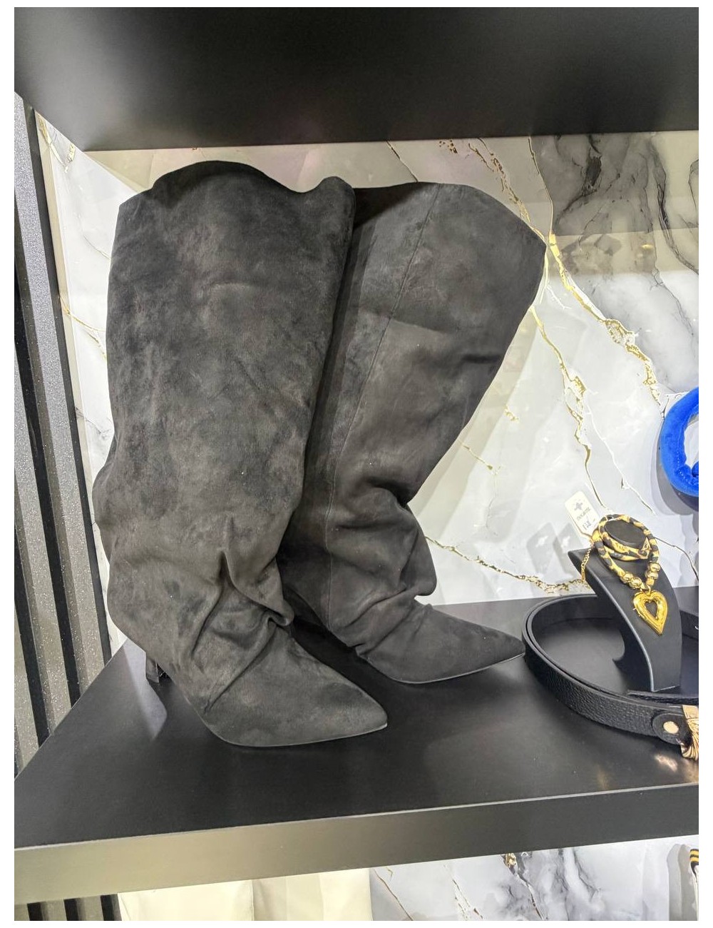 Stivale Alto in camoscio