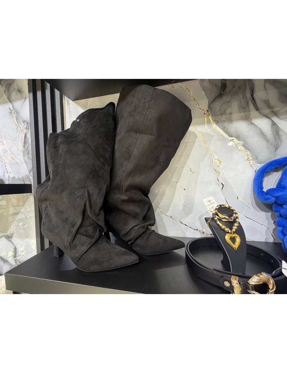 Stivale Alto in camoscio